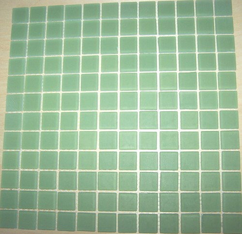 Frosted glass tile mosaic - frosted,